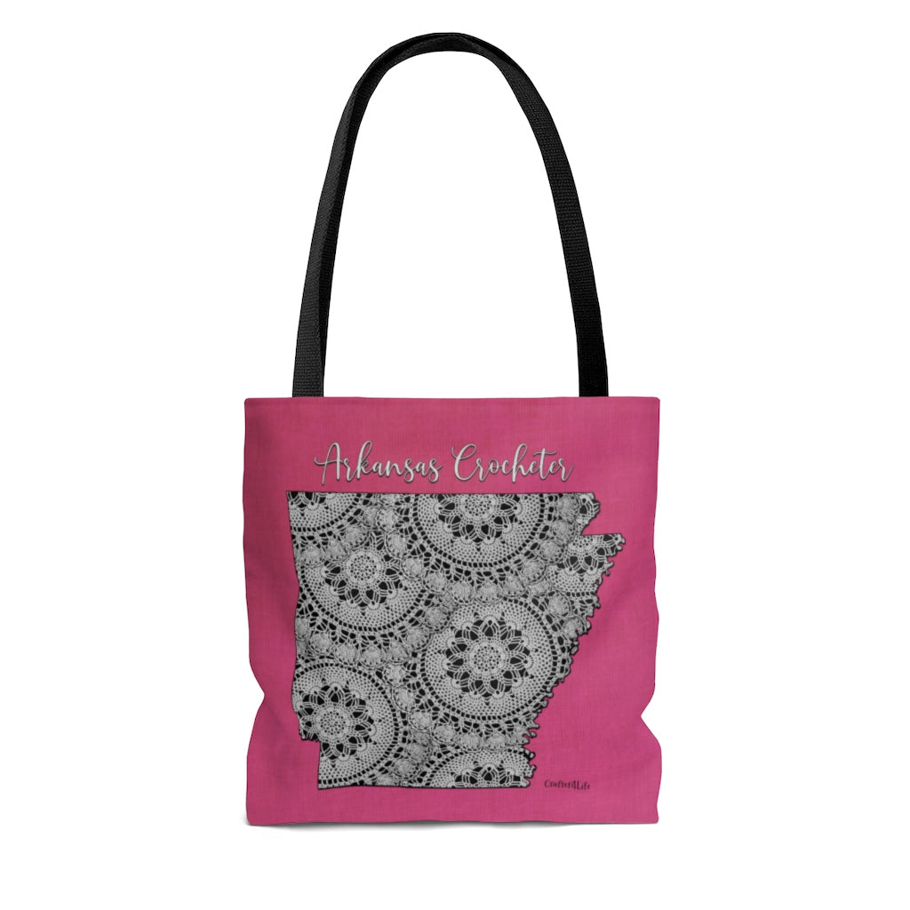 Arkansas Crocheter Cloth Tote Bag