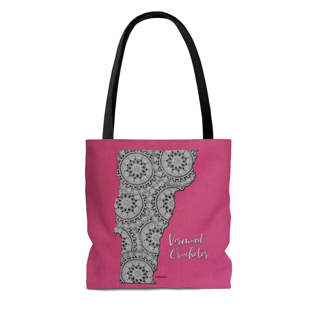 Vermont Crocheter Cloth Tote Bag