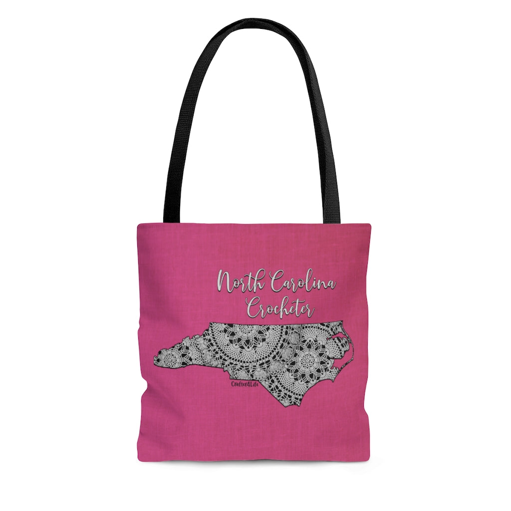 North Carolina Crocheter Cloth Tote Bag