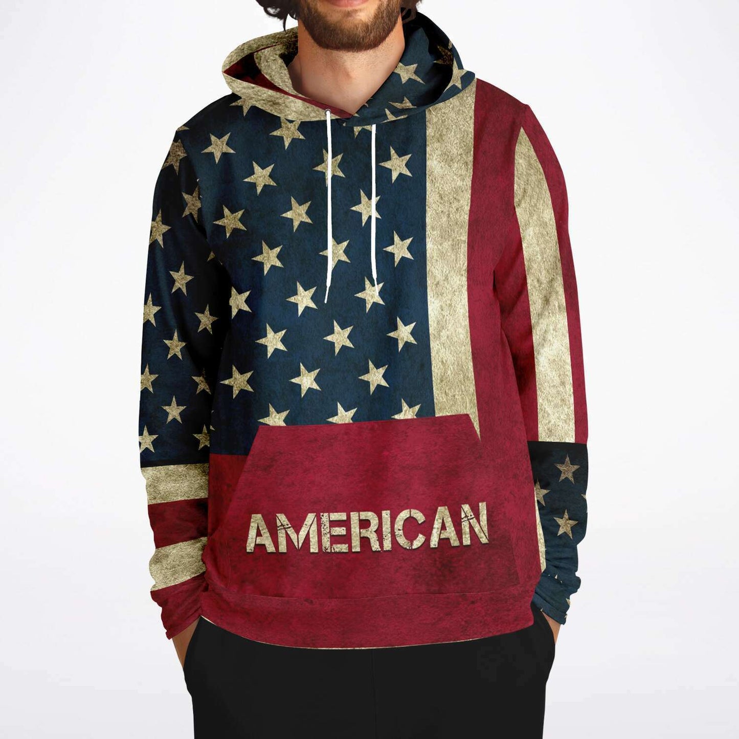 American Flag and Eagle Hoodie