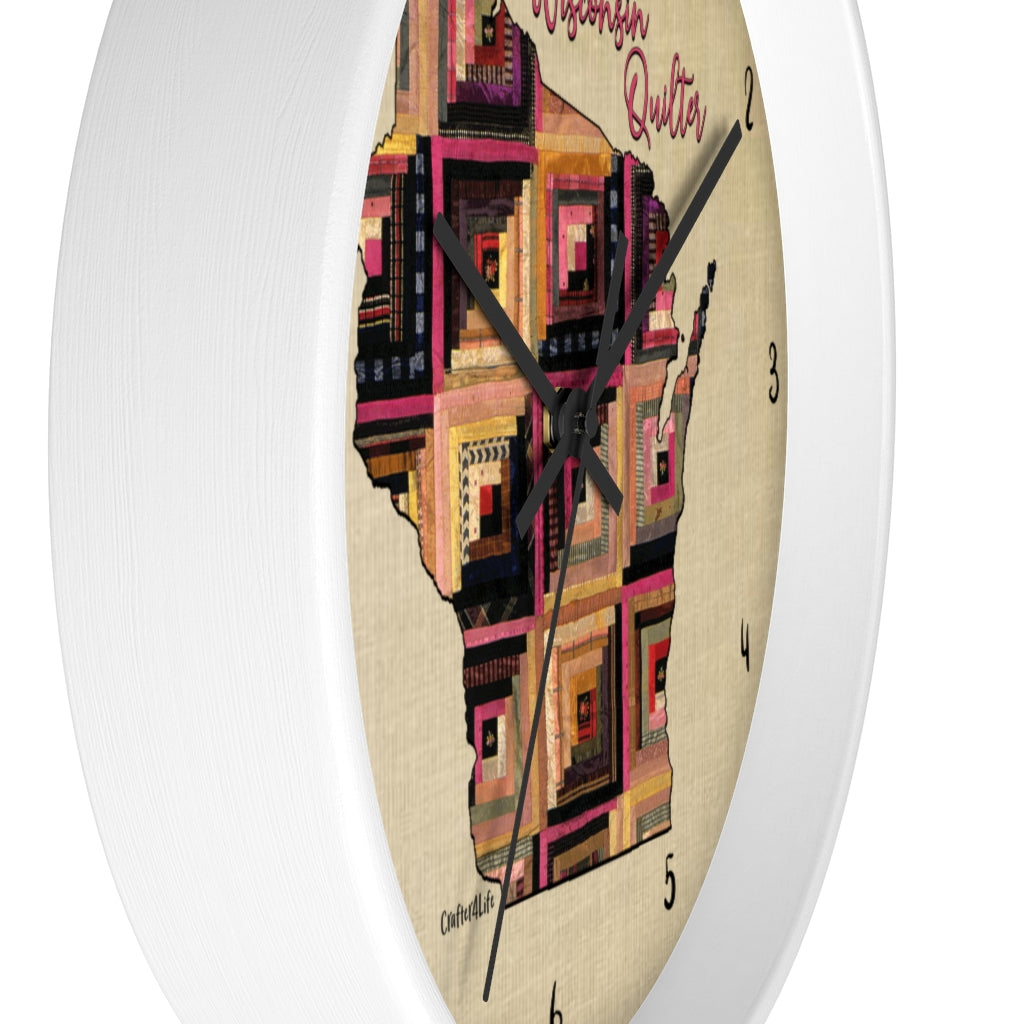 Wisconsin Quilter - Wall clock