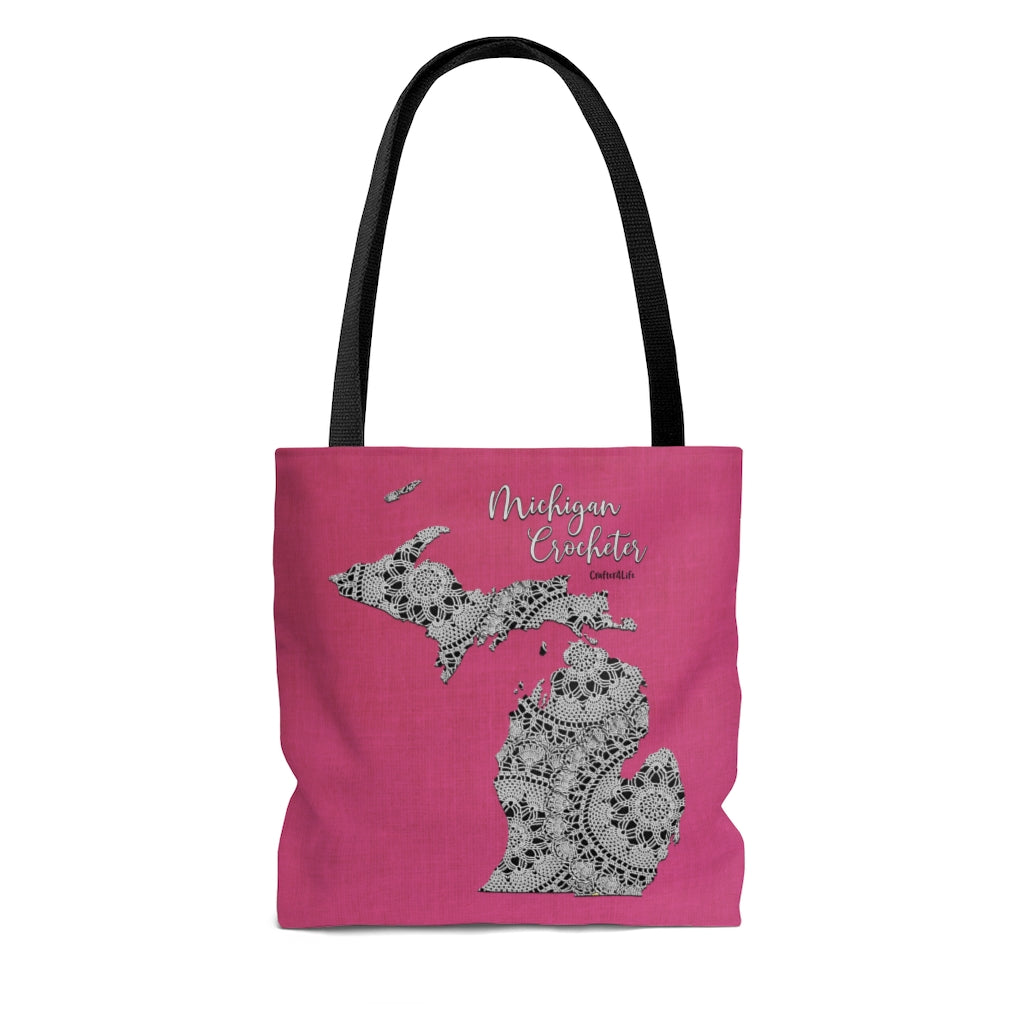 Michigan Crocheter Cloth Tote Bag