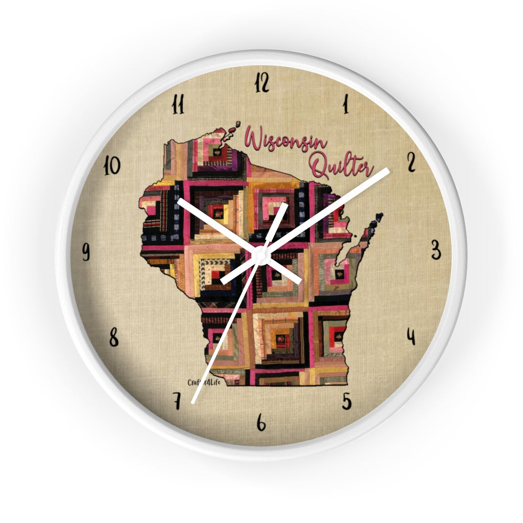 Wisconsin Quilter - Wall clock