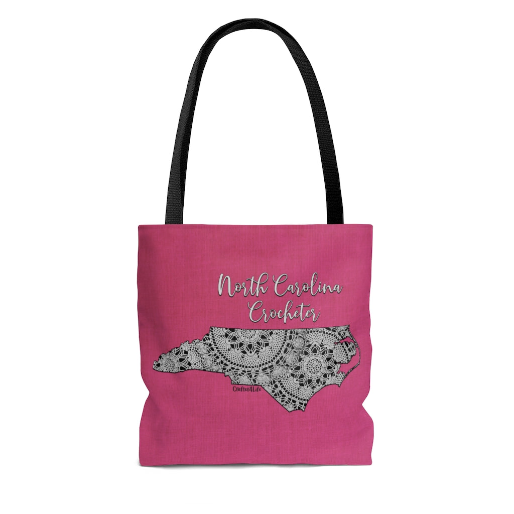 North Carolina Crocheter Cloth Tote Bag