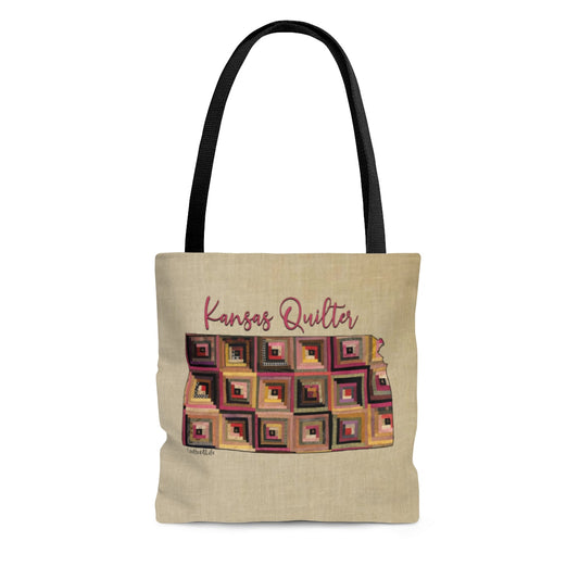 Kansas Quilter Cloth Tote Bag