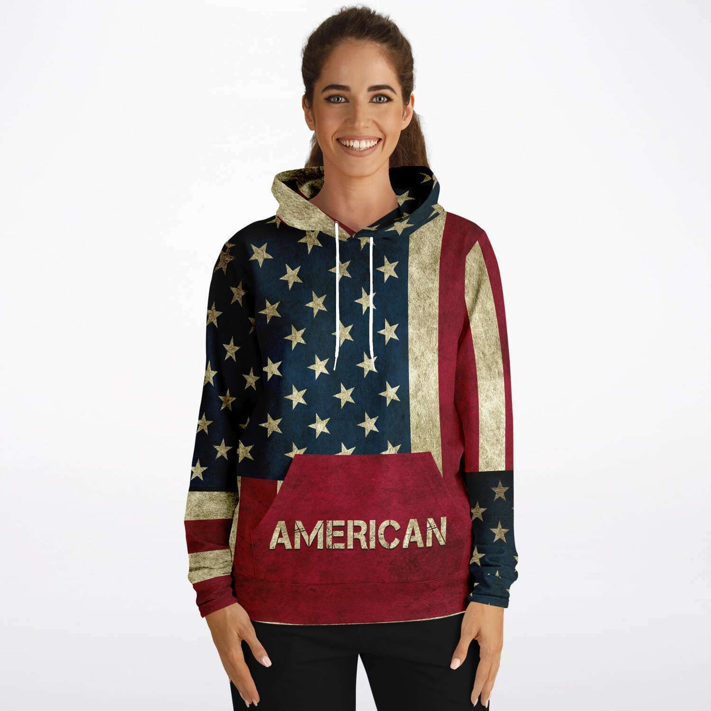 American Flag and Eagle Hoodie