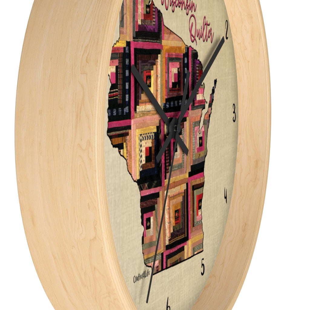 Wisconsin Quilter - Wall clock