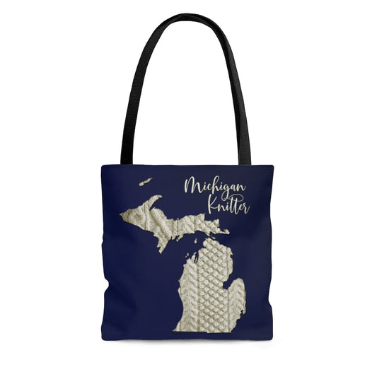 Michigan Knitter Cloth Tote Bag