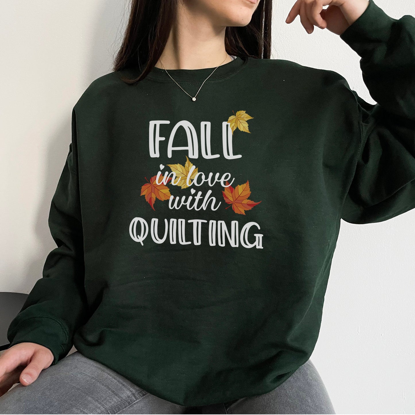 Fall in Love with Quilting Sweatshirt