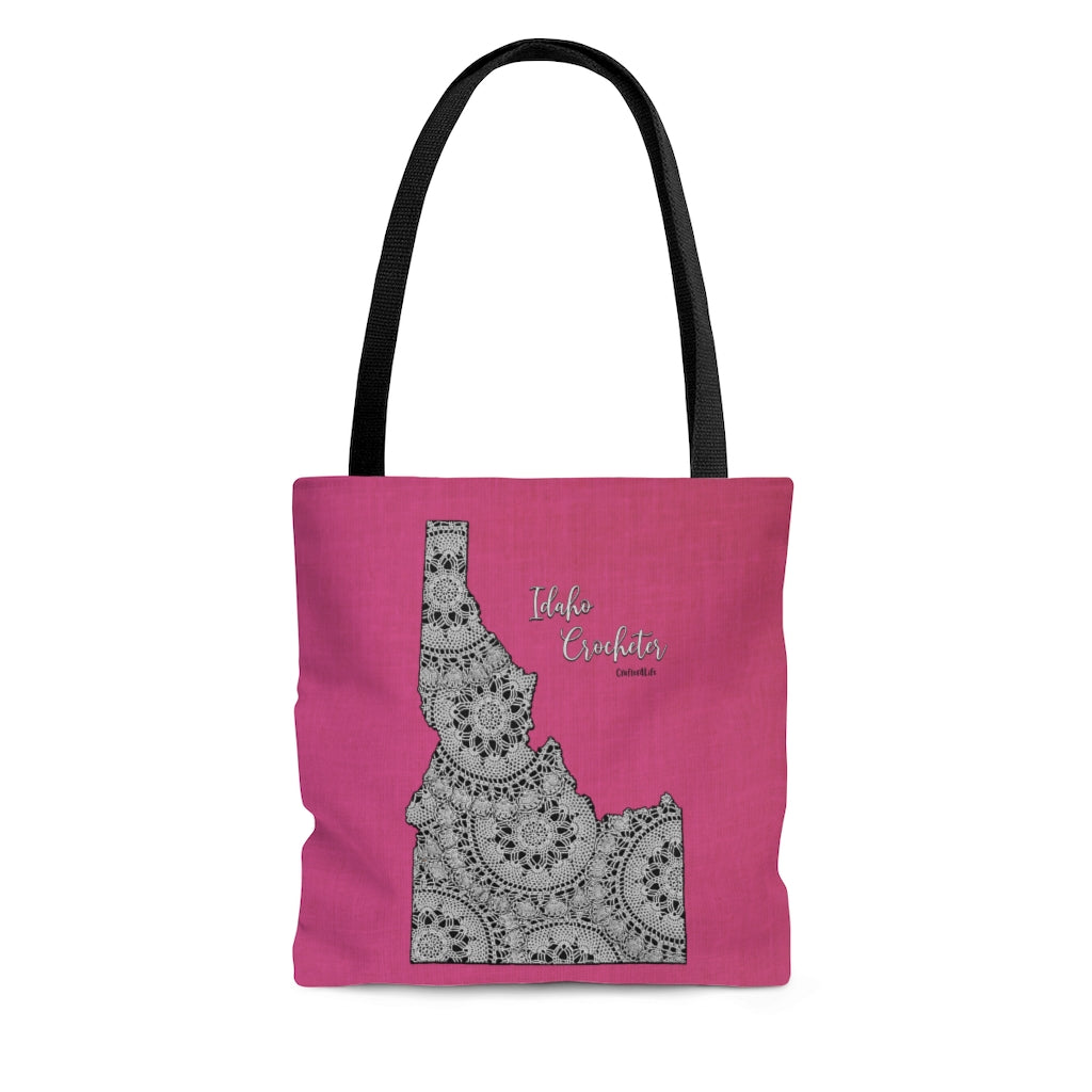 Idaho Crocheter Cloth Tote Bag