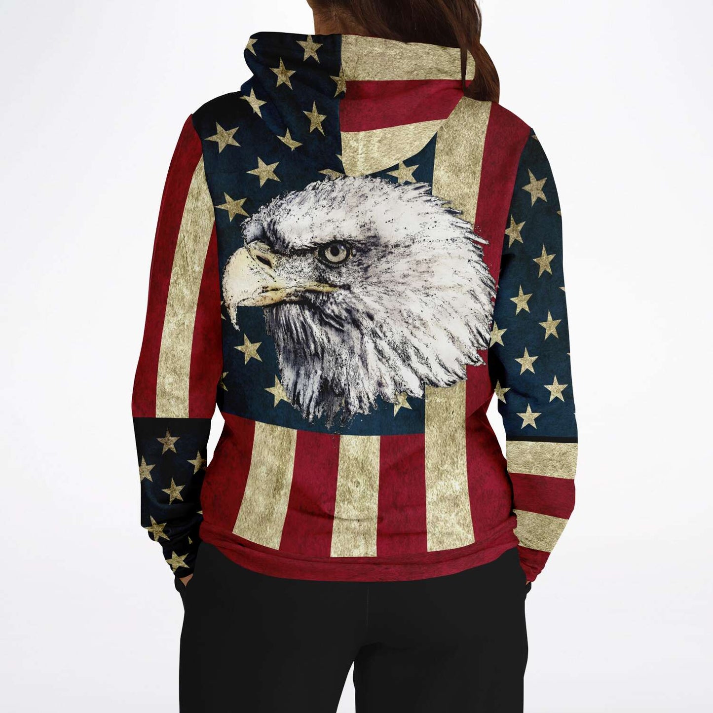 American Flag and Eagle Hoodie