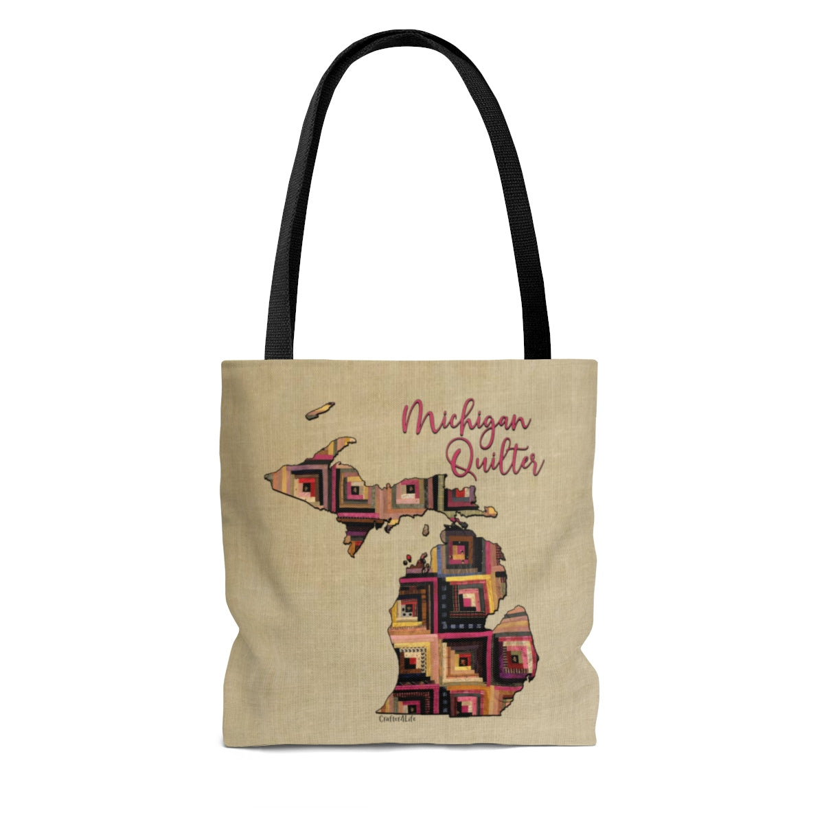 Michigan Quilter Cloth Tote Bag