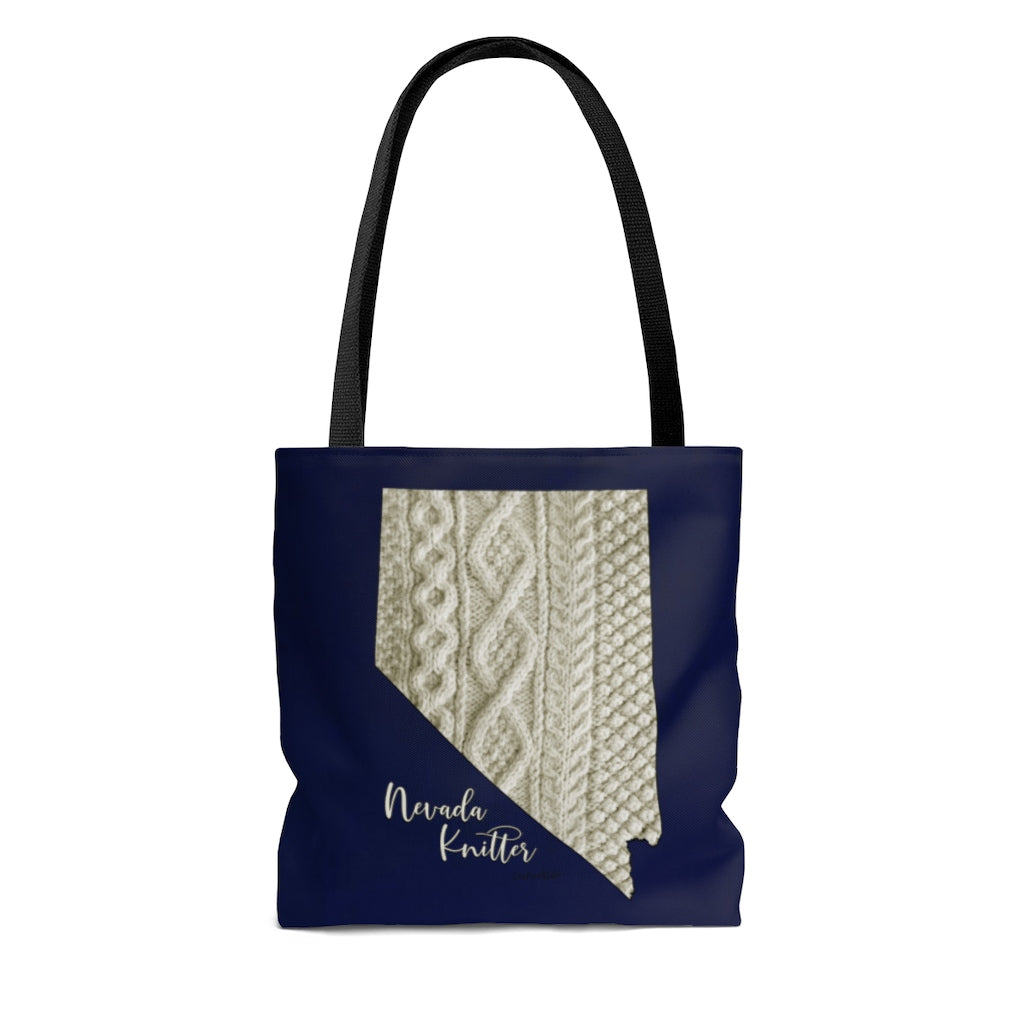 Nevada Knitter Cloth Tote Bag