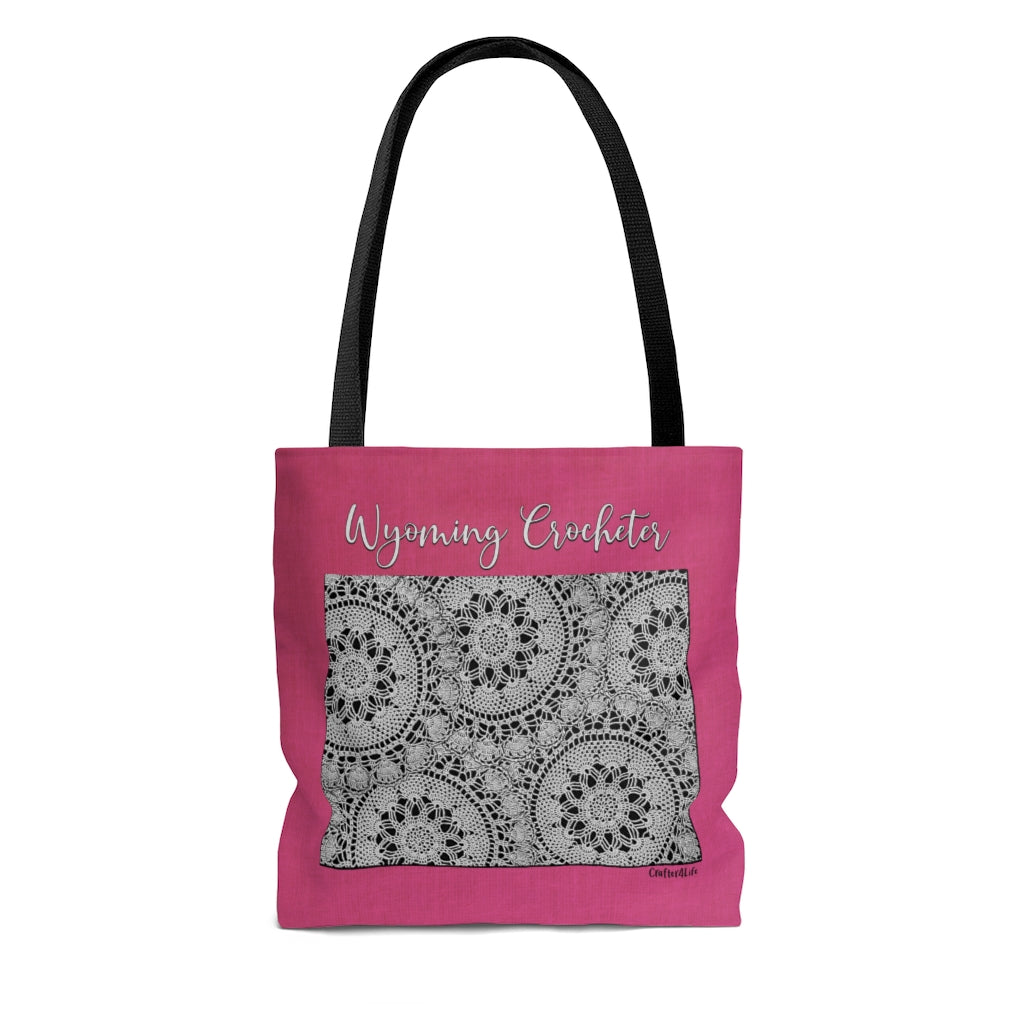 Wyoming Crocheter Cloth Tote Bag