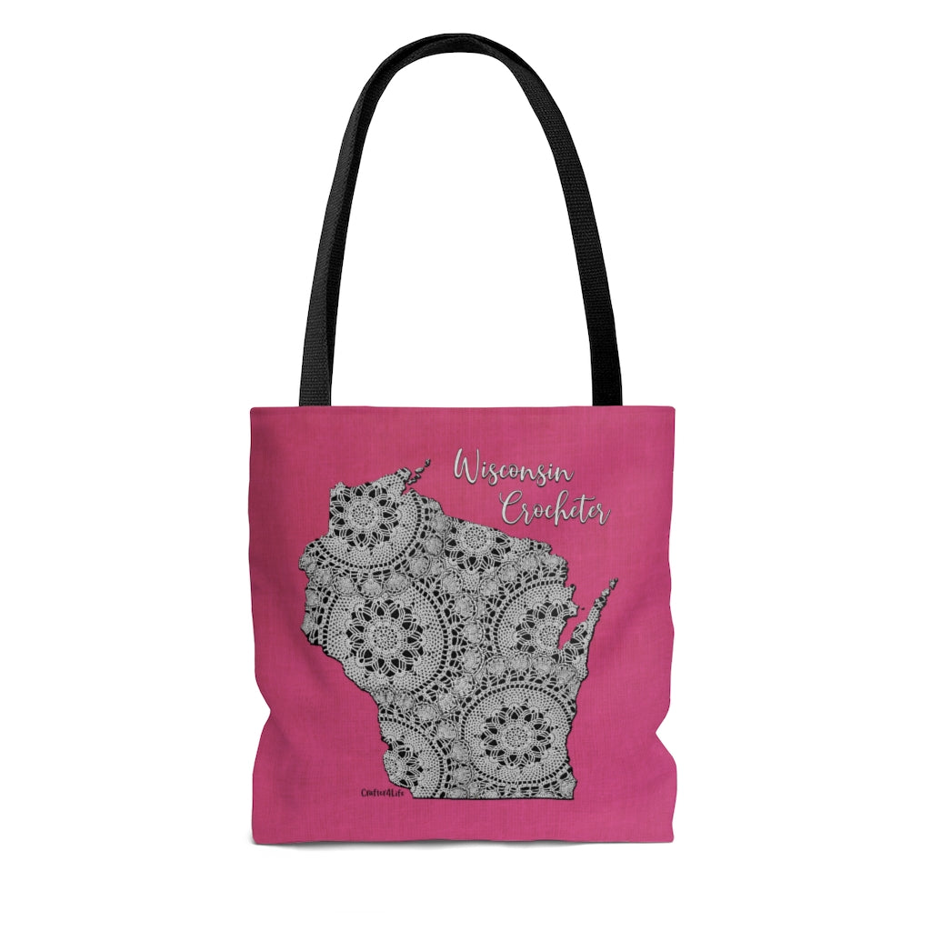 Wisconsin Crocheter Cloth Tote Bag