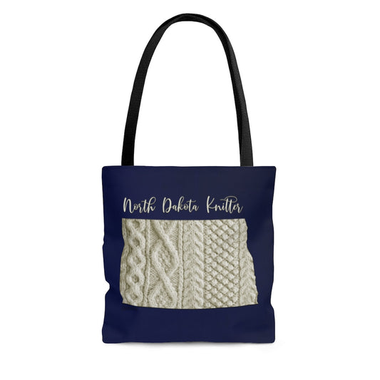 North Dakota Knitter Cloth Tote Bag