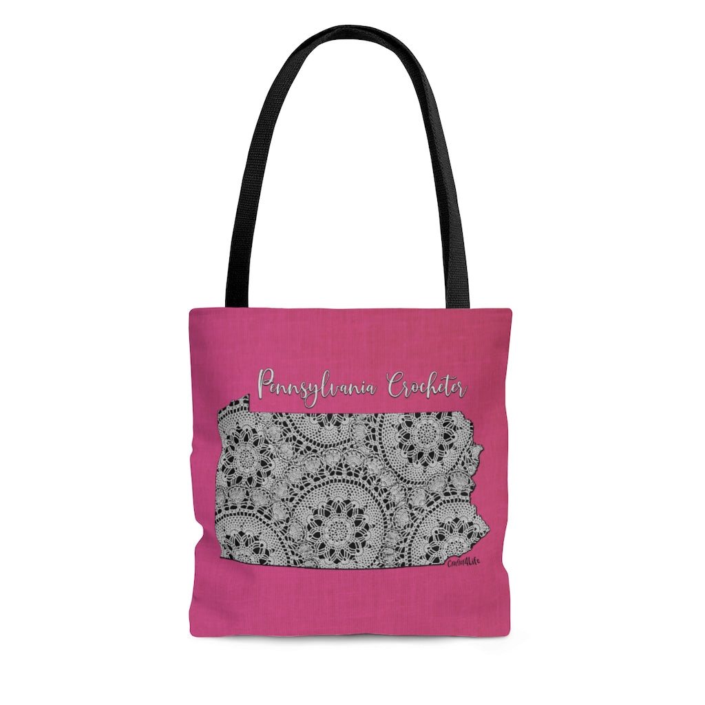 Pennsylvania Crocheter Cloth Tote Bag