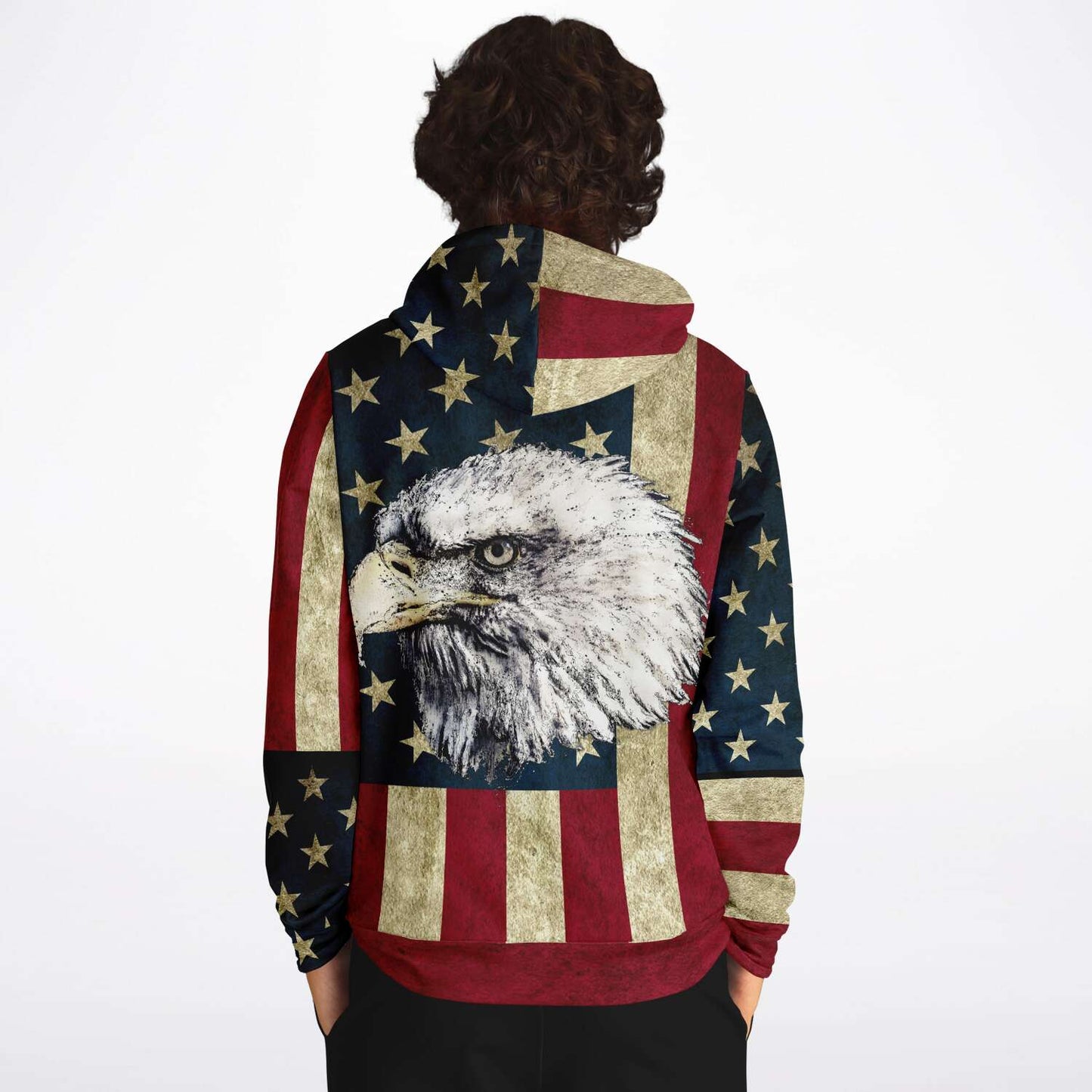American Flag and Eagle Hoodie