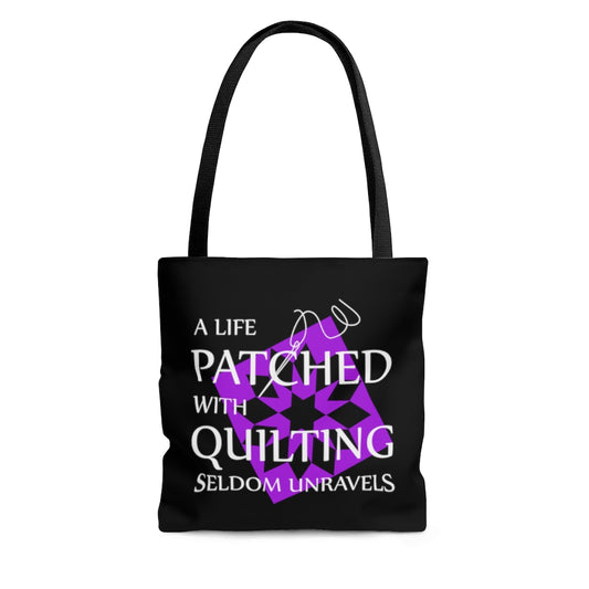 Quilting Seldom Unravels - Tote Bag