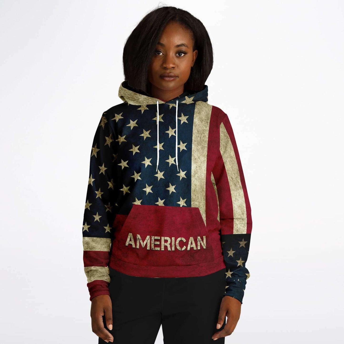 American Flag and Eagle Hoodie