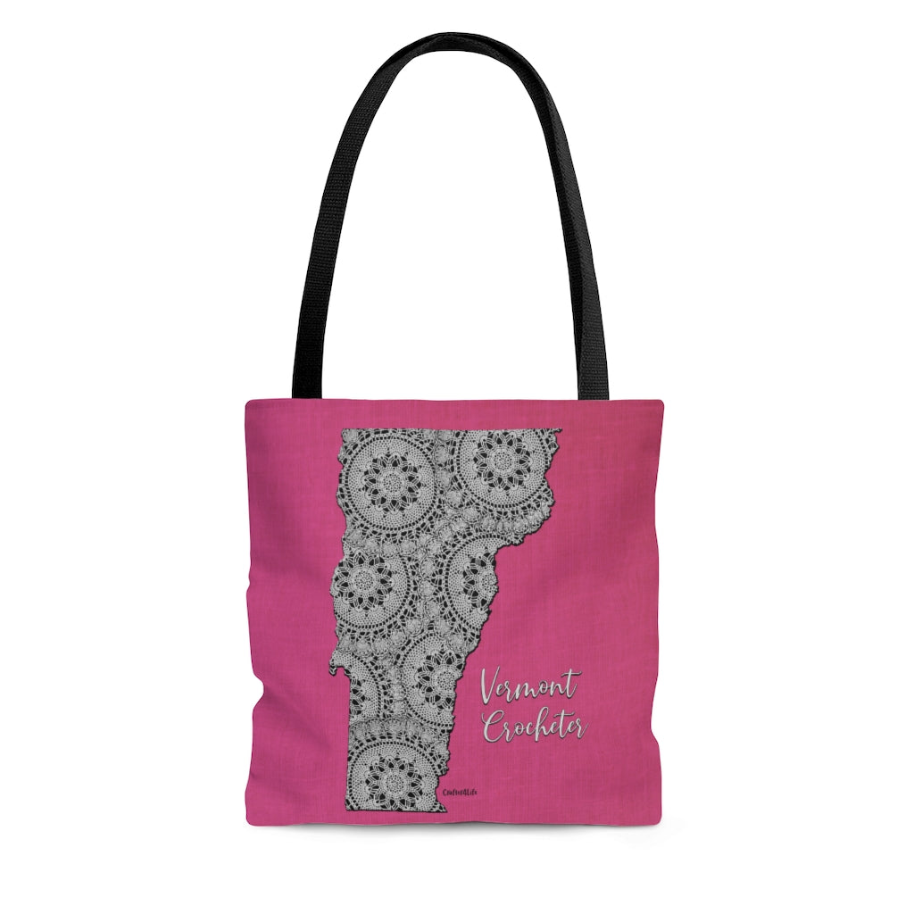 Vermont Crocheter Cloth Tote Bag