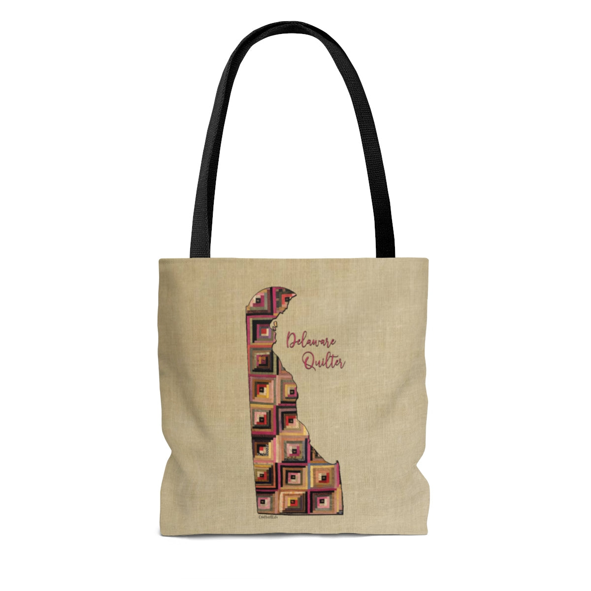 Delaware Quilter Cloth Tote Bag