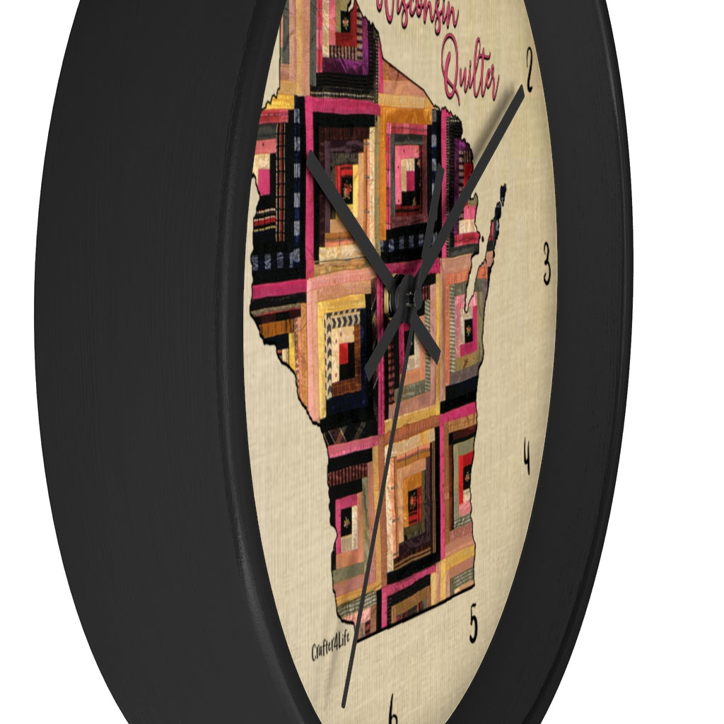 Wisconsin Quilter - Wall clock