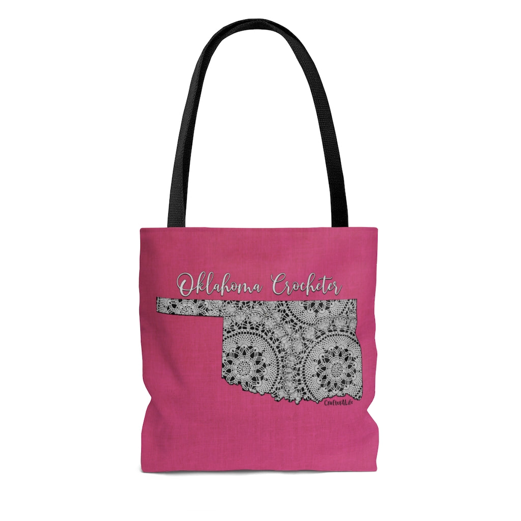 Oklahoma Crocheter Cloth Tote Bag