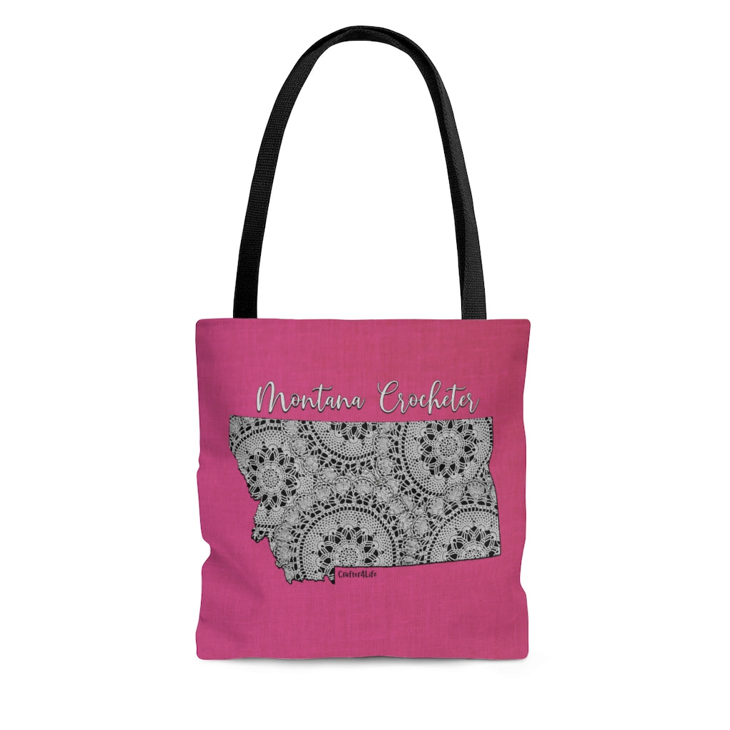 Montana Crocheter Cloth Tote Bag