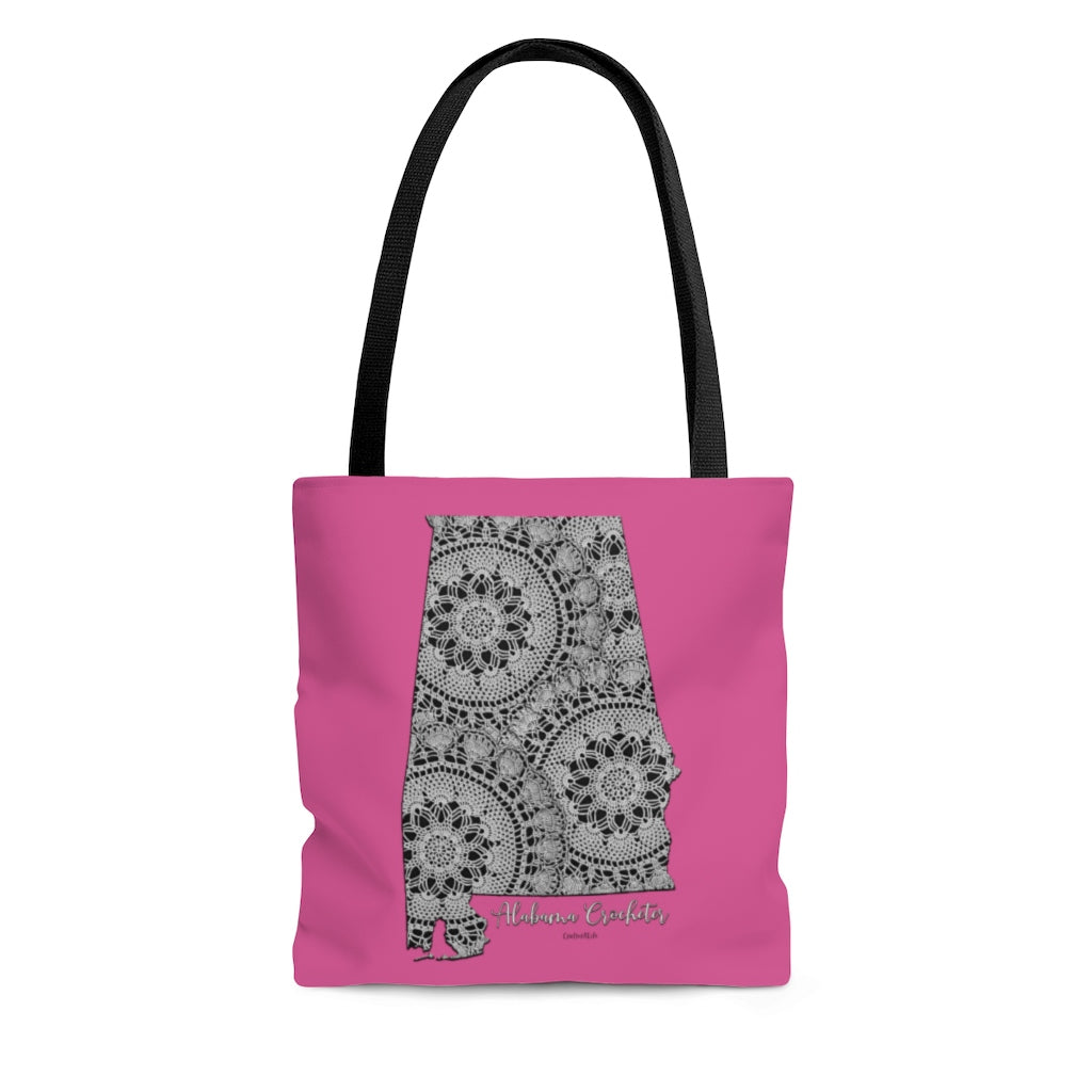 Alabama Crocheter Cloth Tote Bag