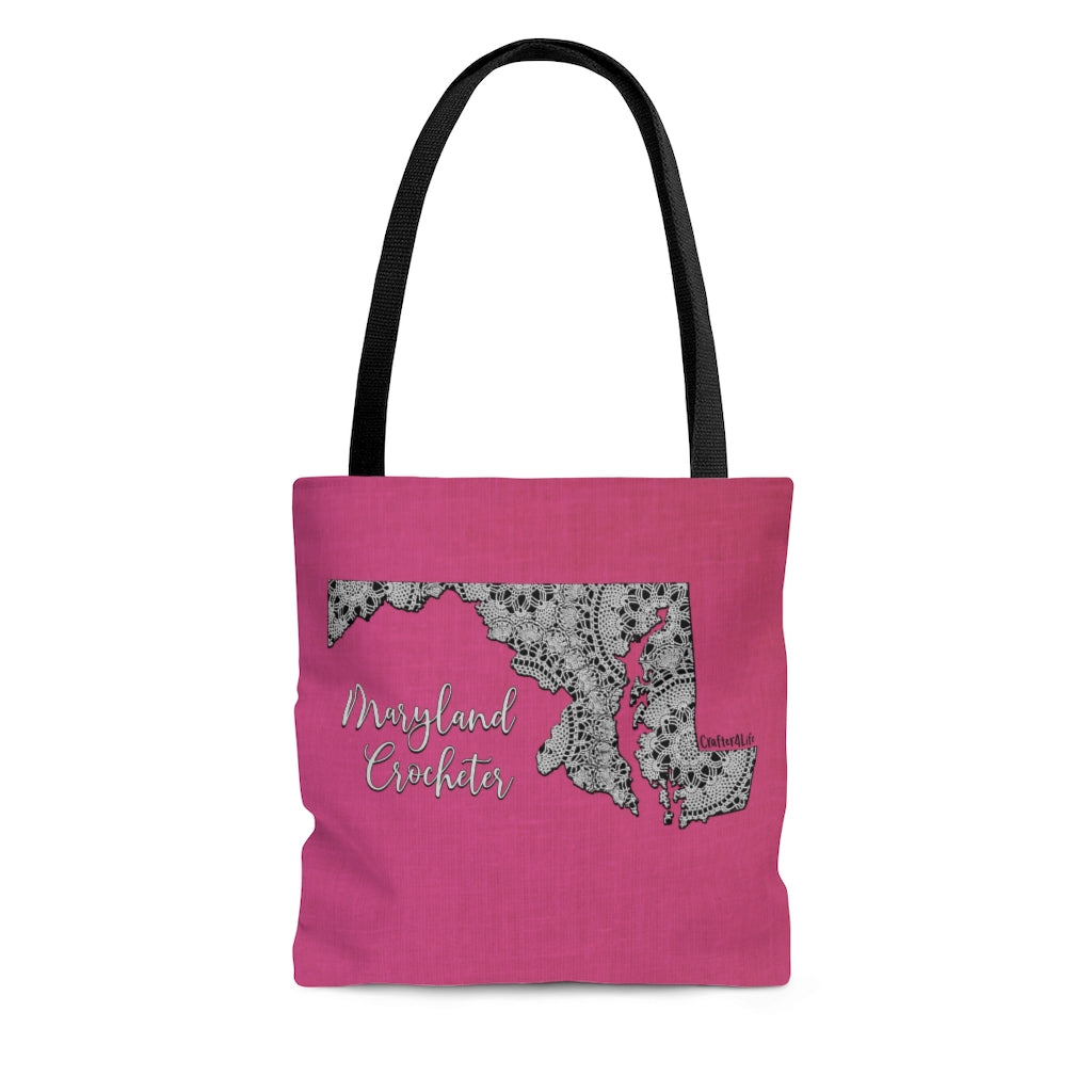 Maryland Crocheter Cloth Tote Bag