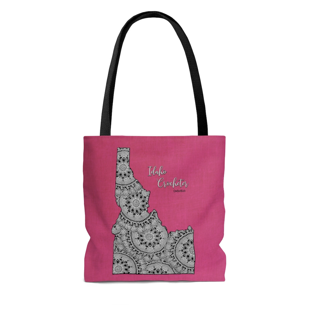 Idaho Crocheter Cloth Tote Bag