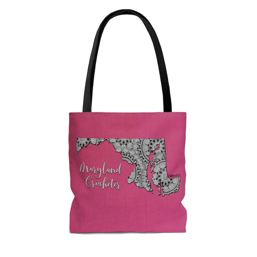 Maryland Crocheter Cloth Tote Bag