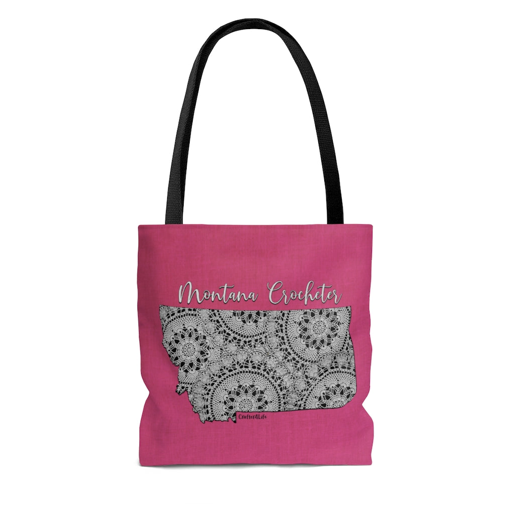 Montana Crocheter Cloth Tote Bag