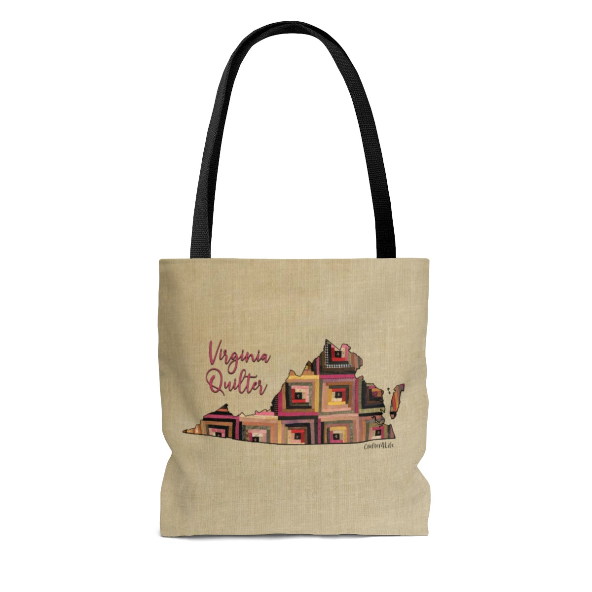 Virginia Quilter Cloth Tote Bag