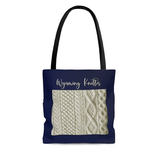 Wyoming Knitter Cloth Tote Bag