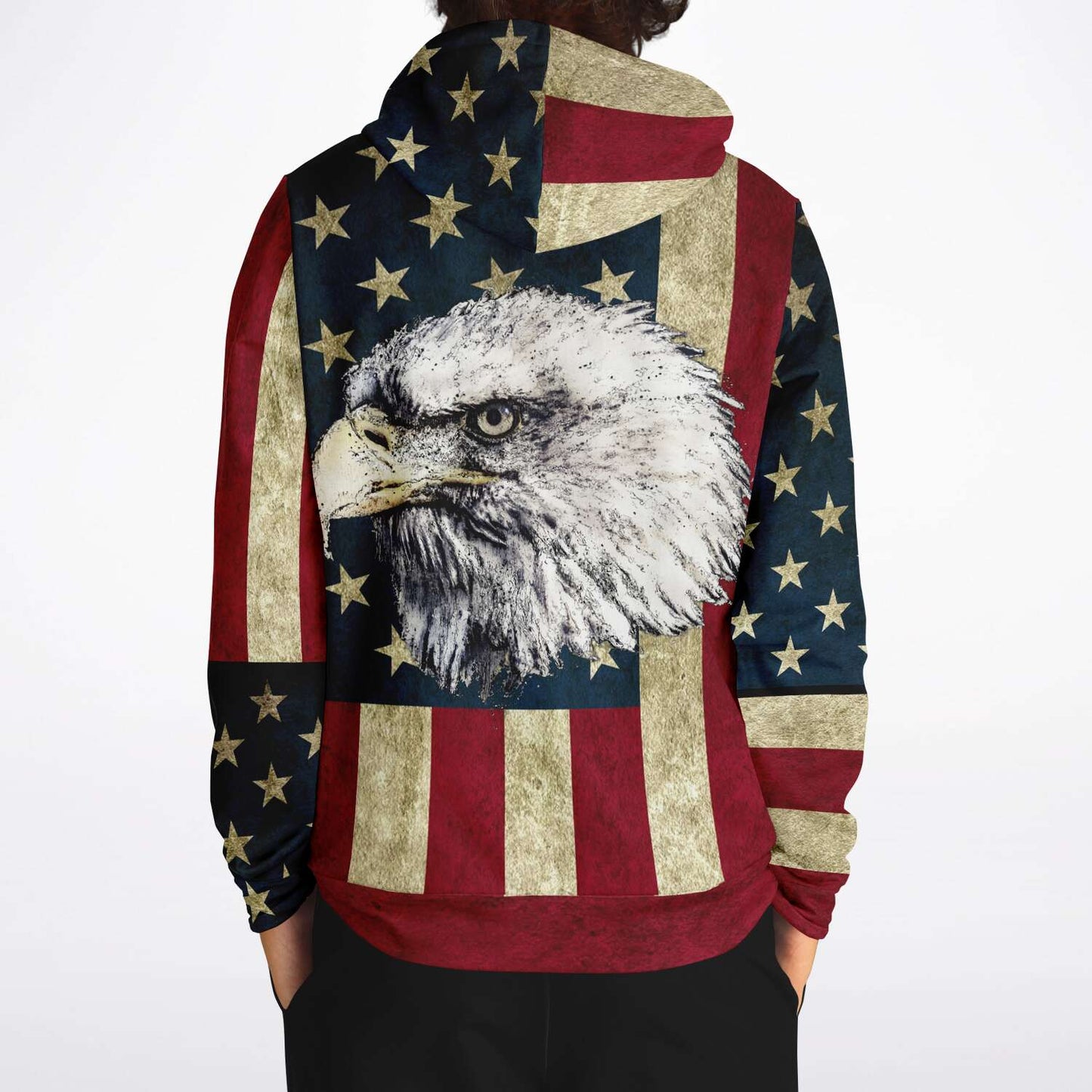 American Flag and Eagle Hoodie
