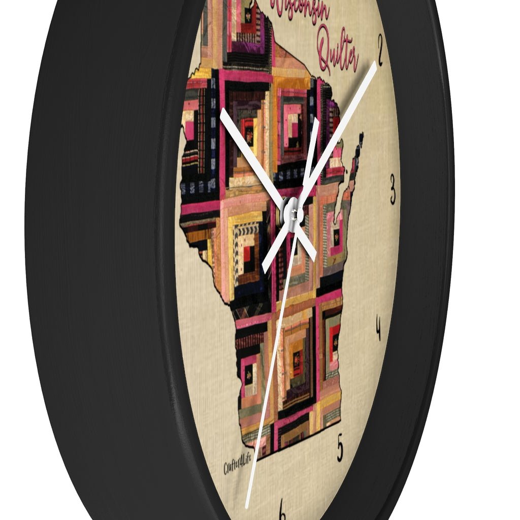 Wisconsin Quilter - Wall clock