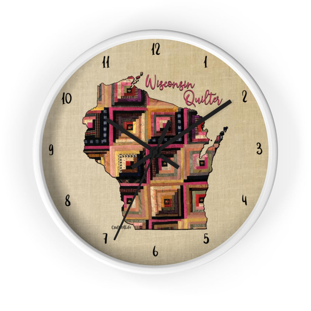 Wisconsin Quilter - Wall clock
