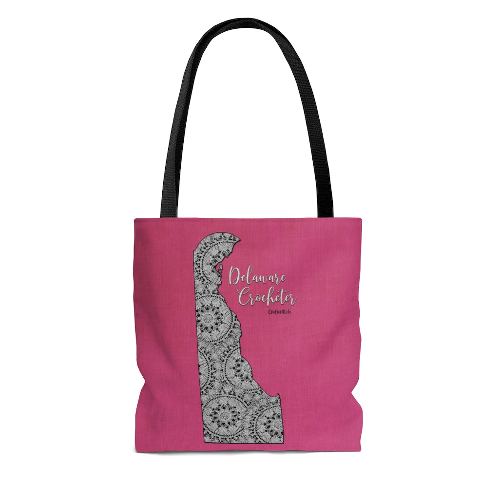 Delaware Crocheter Cloth Tote Bag
