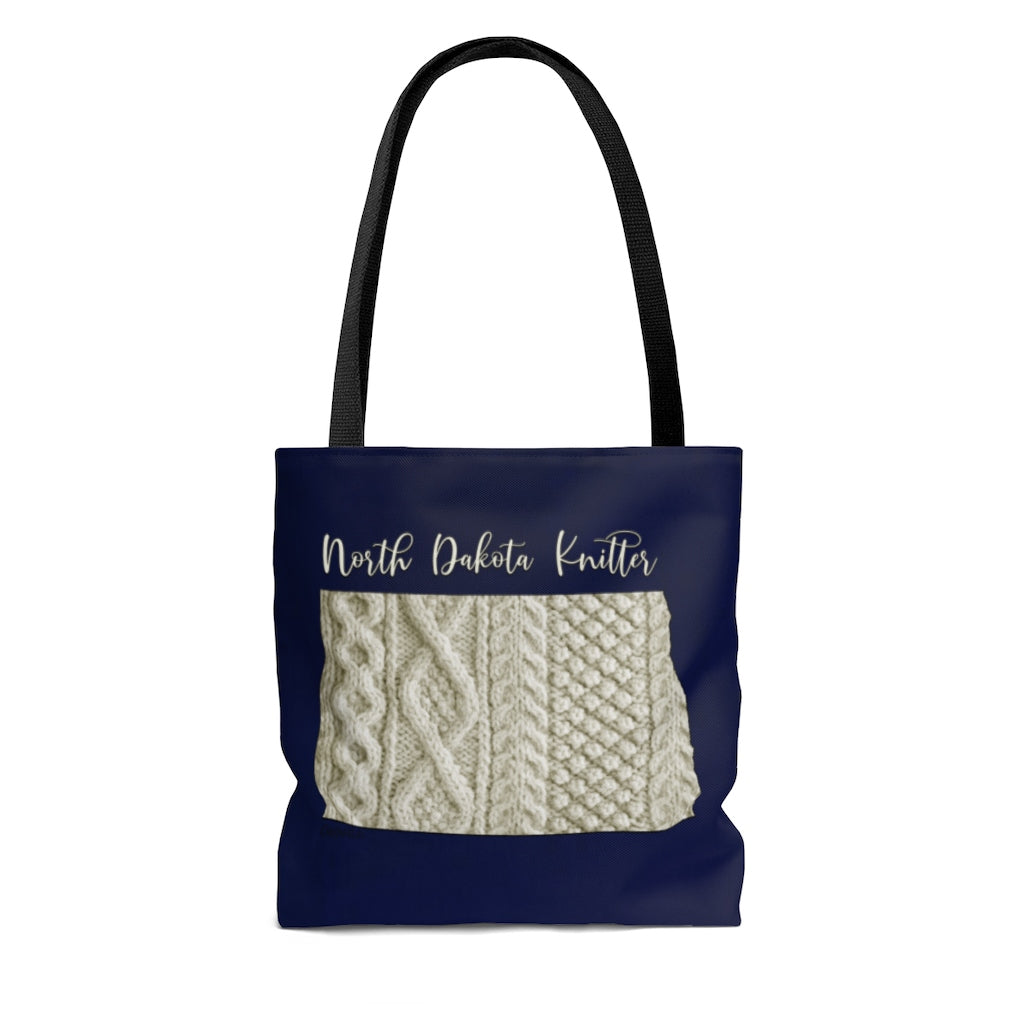 North Dakota Knitter Cloth Tote Bag