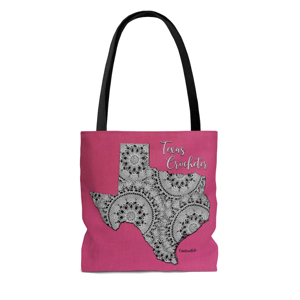 Texas Crocheter Cloth Tote Bag