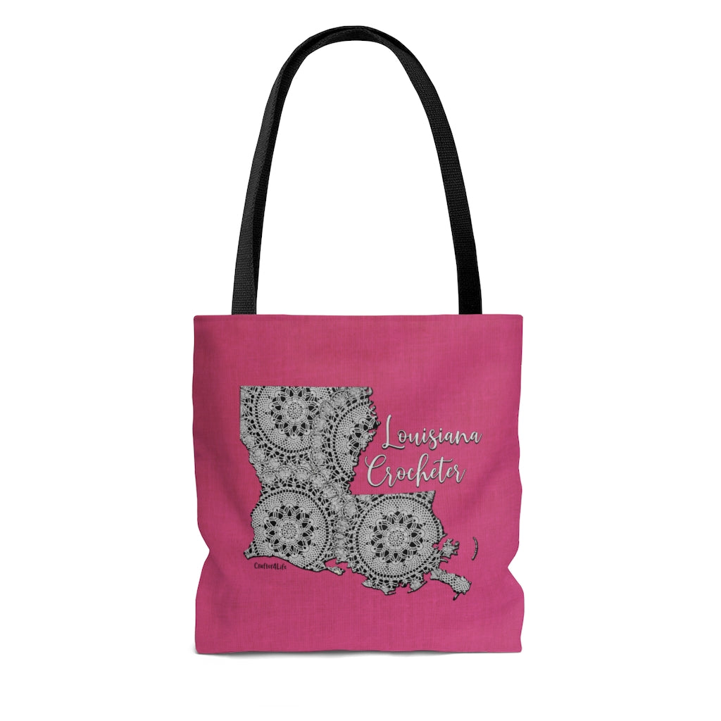 Louisiana Crocheter Cloth Tote Bag