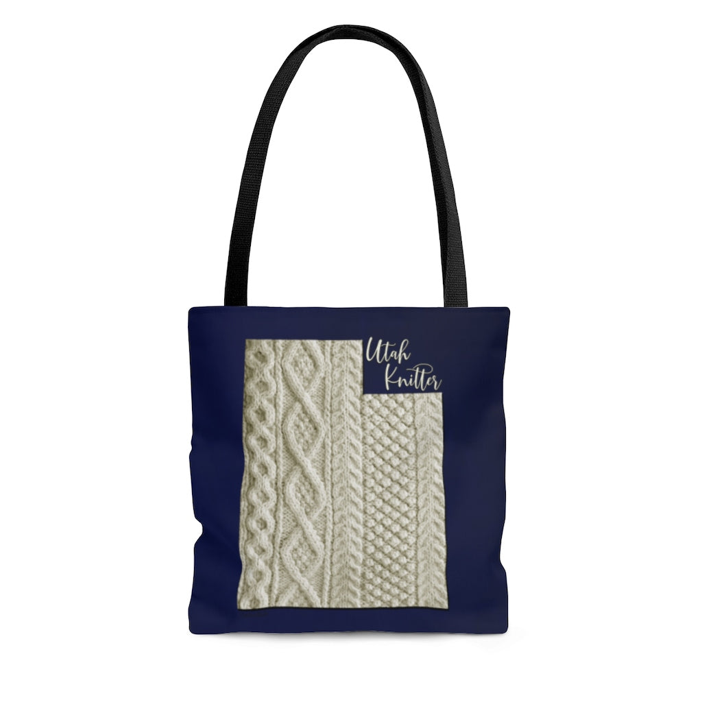 Utah Knitter Cloth Tote Bag