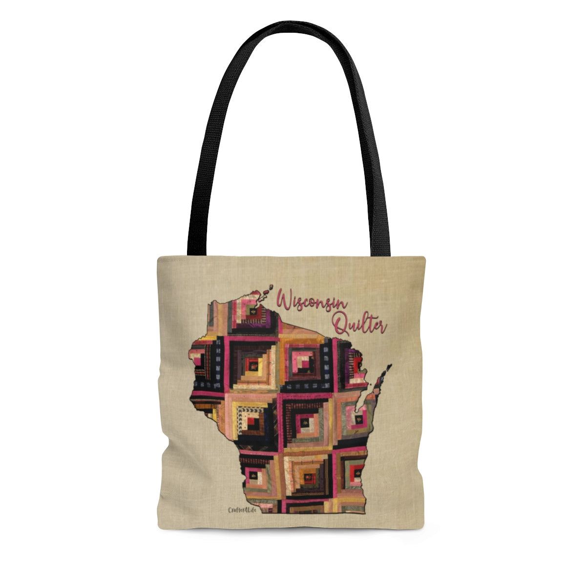 Wisconsin Quilter Cloth Tote Bag