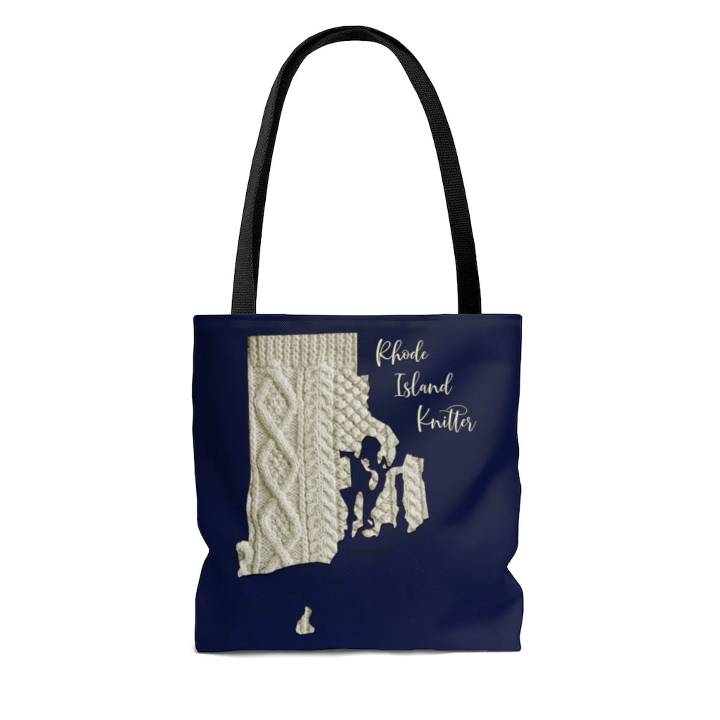 Rhode Island Knitter Cloth Tote Bag