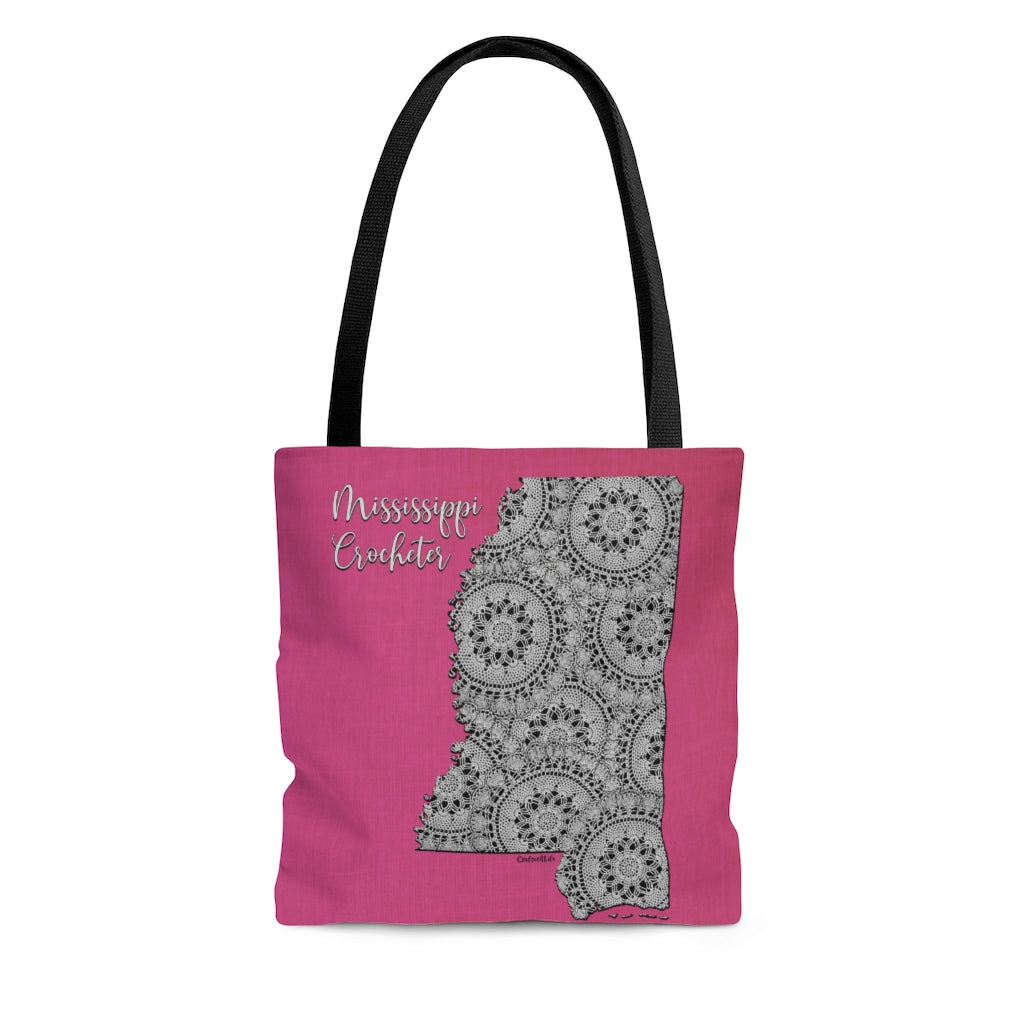 Mississippi Crocheter Cloth Tote Bag