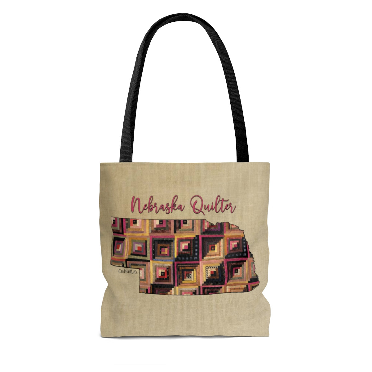 Nebraska Quilter Cloth Tote Bag