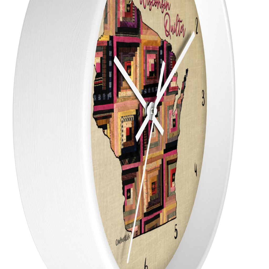 Wisconsin Quilter - Wall clock