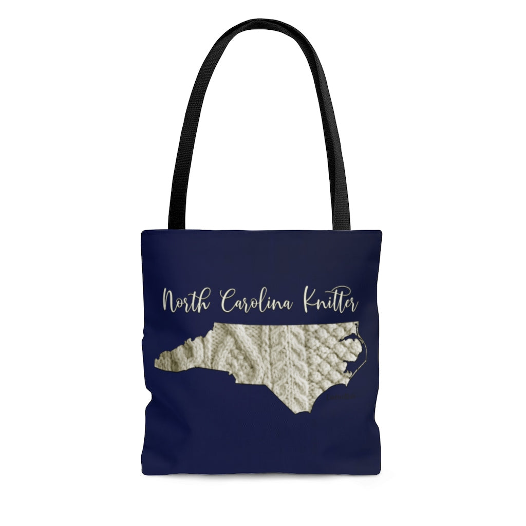 North Carolina Knitter Cloth Tote Bag